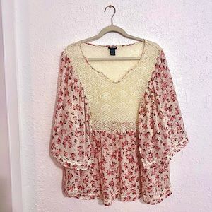 Torrid Floral Boho Blouse